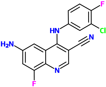 (图片) MC004794 6-NH2-4-[(3-Cl-4-F-phenyl)amino]-8-F-3-quinoline-CN
